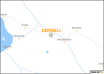 map of Cornwell