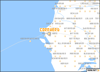map of Cornwerd