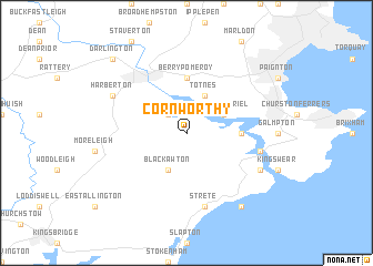 map of Cornworthy