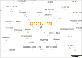 map of Coroas Limpas