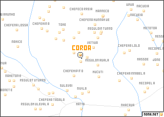 map of Coroa