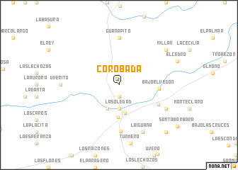 map of Corobada
