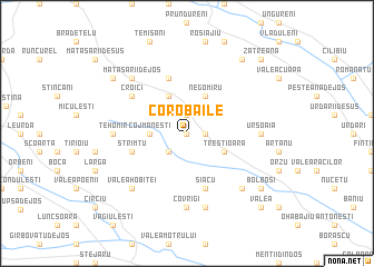 map of Corobăile