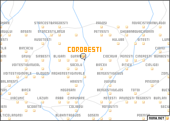 map of Corobeşti