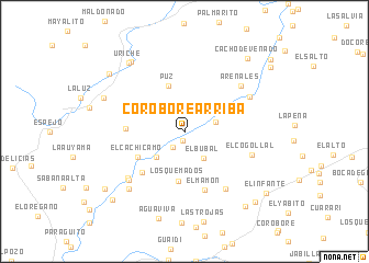 map of Corobore Arriba