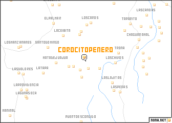 map of Corocito Peñero