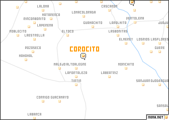 map of Corocito