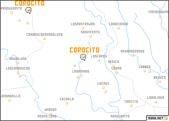 map of Corocito