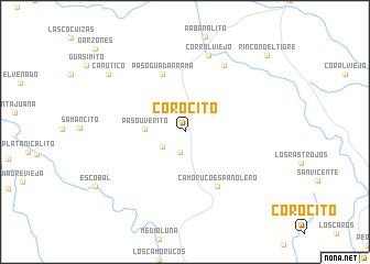 map of Corocito