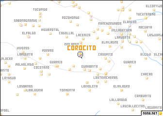 map of Corocito