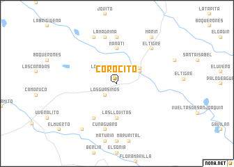 map of Corocito