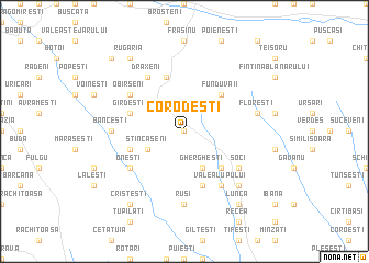 map of Corodeşti