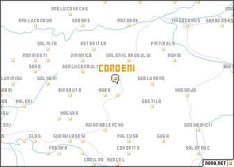 map of Coroeni