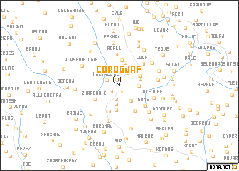 map of Çorogjaf