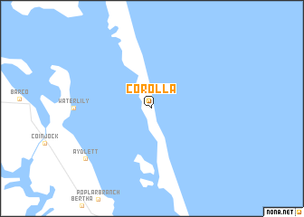 map of Corolla