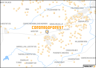 map of Coronado Forest