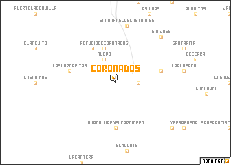 map of Coronados