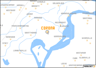 map of Corona