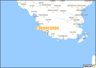 map of Coron-Coron
