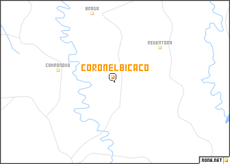 map of Coronel Bicaco