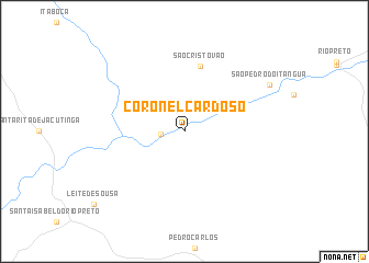 map of Coronel Cardoso