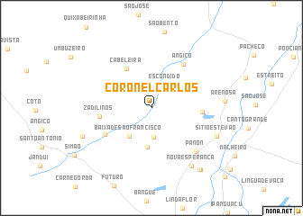 map of Coronel Carlos