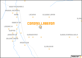 map of Coronel Laberón