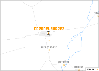 map of Coronel Suárez