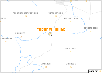 map of Coronel Vivida