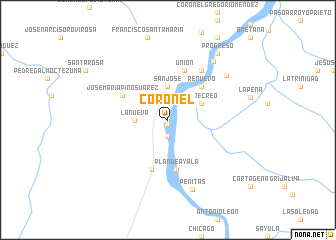 map of Coronel