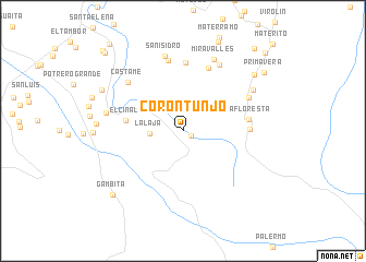 map of Corontunjo