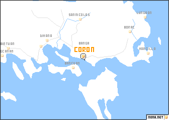 map of Coron