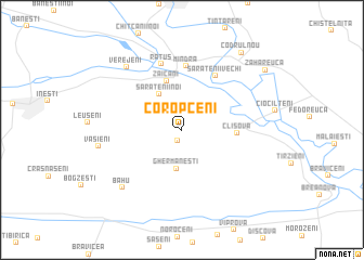 map of Coropceni