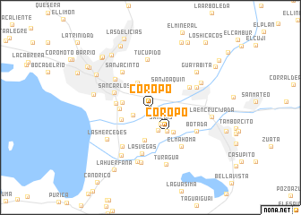 map of Coropo