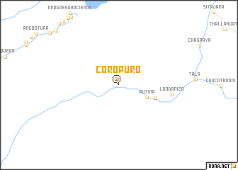 map of Coropuro