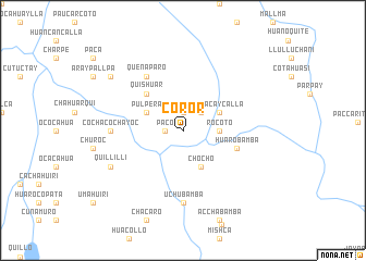 map of Coror