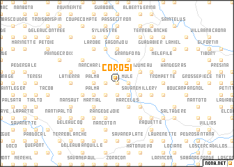 map of Corosi