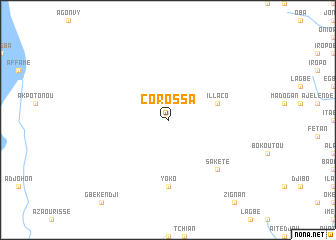 map of Corossa