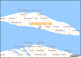 map of Corosse Sèche