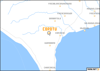 map of Corotú