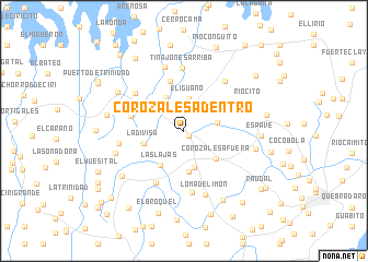 map of Corozales Adentro