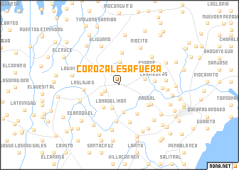 map of Corozales Afuera