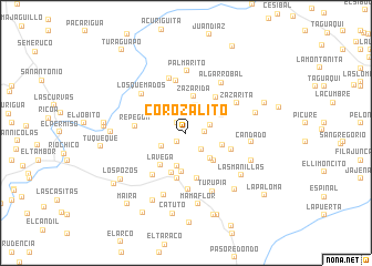 map of Corozalito