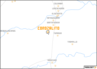 map of Corozalito