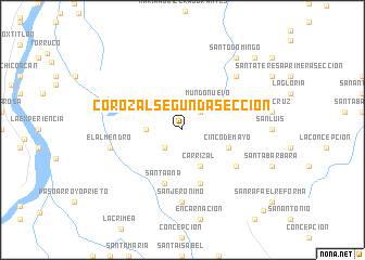 map of Corozal Segunda Sección
