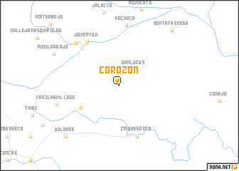 map of Corozon