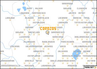 map of Corozos