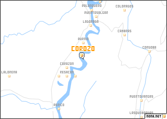 map of Corozo