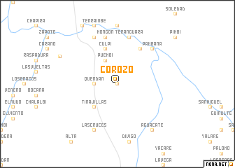 map of Corozo