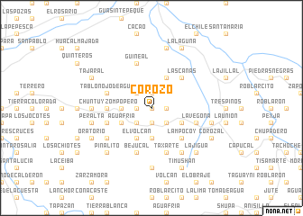 map of Corozo